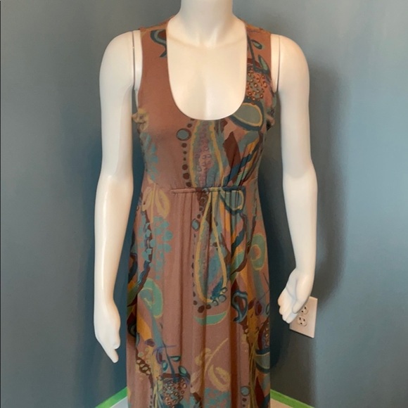 Fresh Produce Brown Maxi Dress with Keyhole Back - Picture 1 of 7
